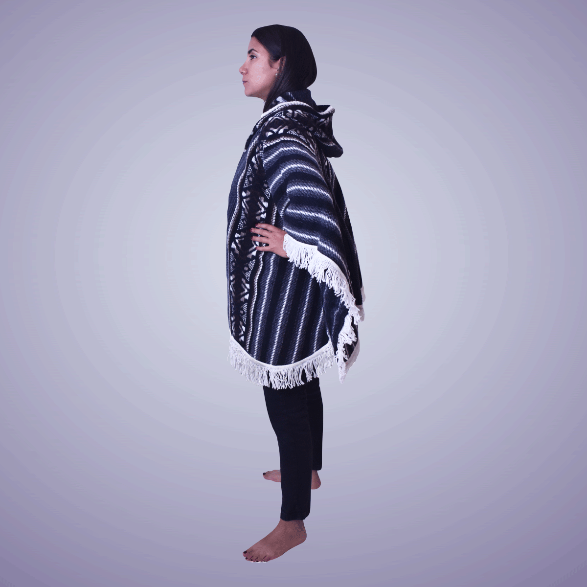 Wool Ponchos - Ankas Blue
