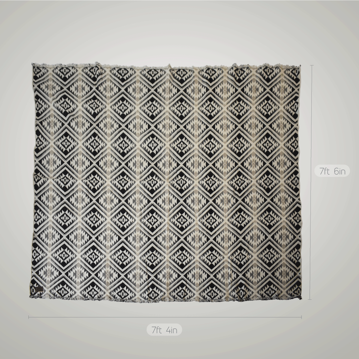 Wool Blankets - Hatsu Black