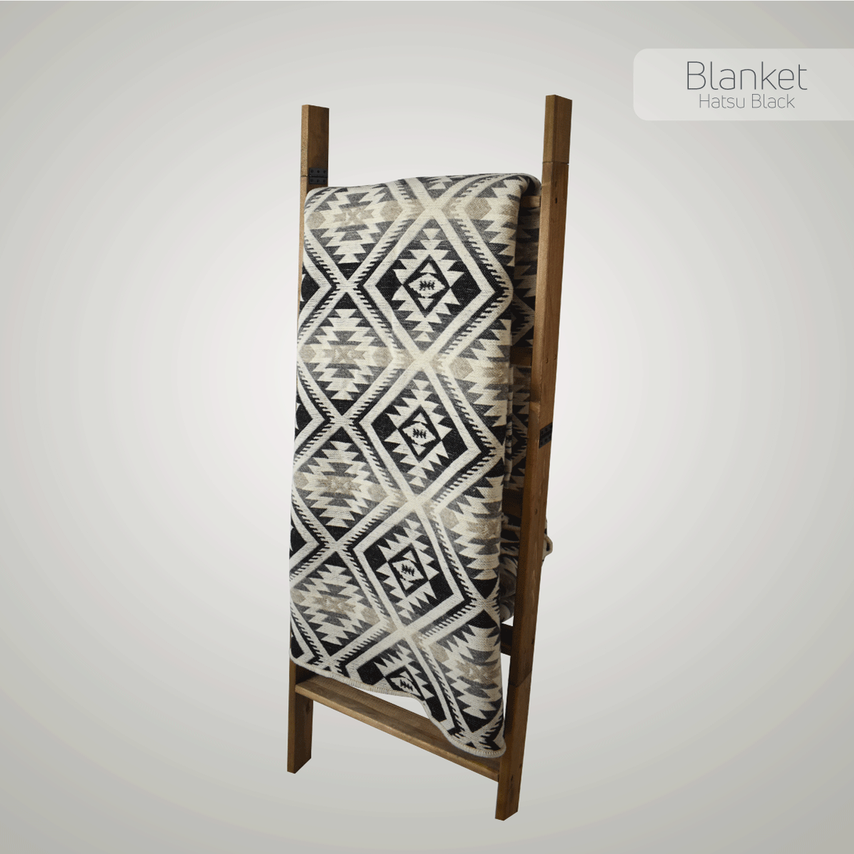 Wool Blankets - Hatsu Black