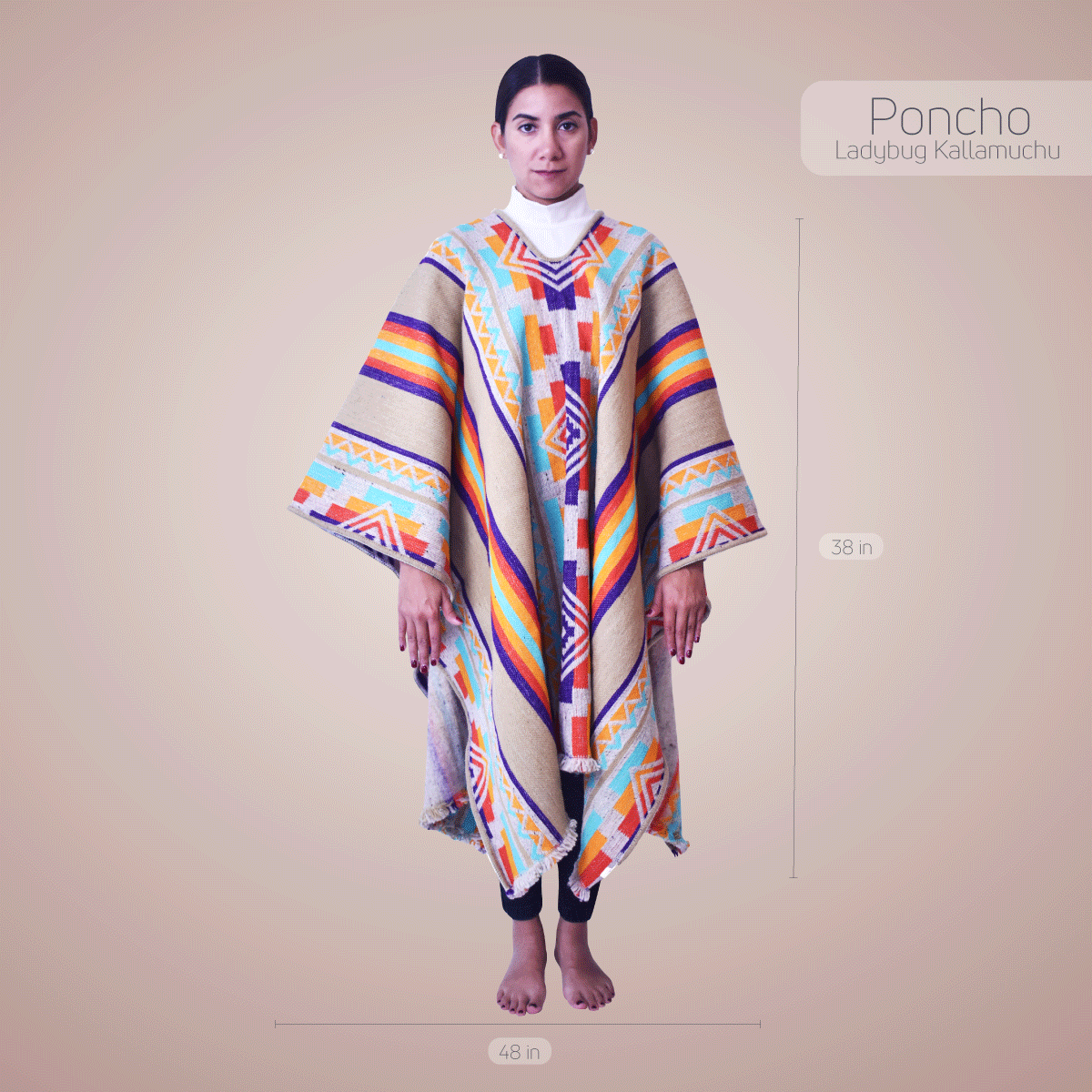 Wool Ponchos - Ladybug Kallamuchu