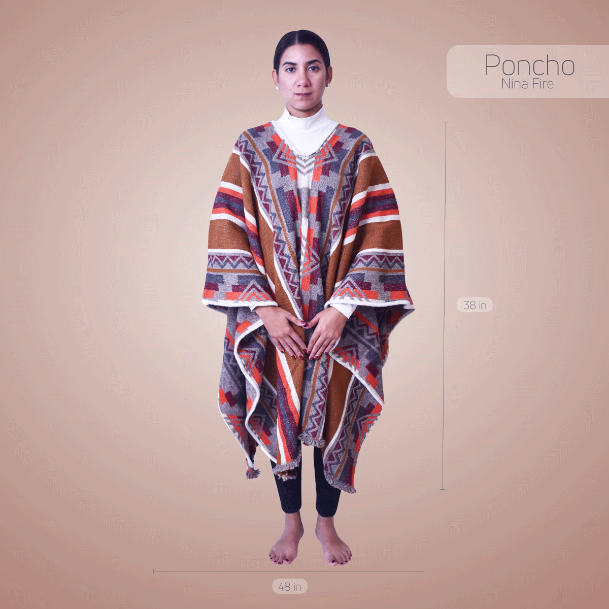 Wool Ponchos - Nina Fire