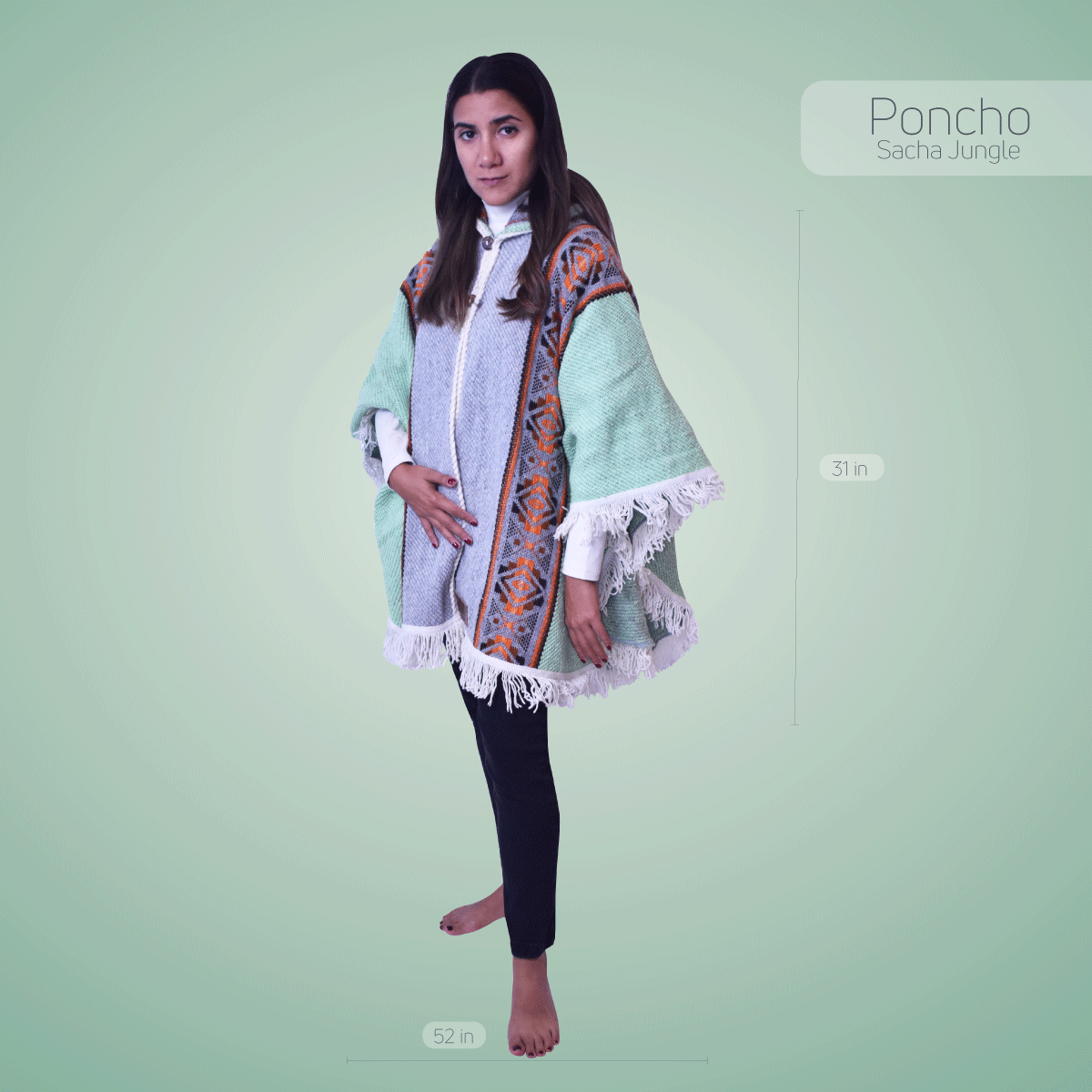 Wool Ponchos - Sacha Jungle