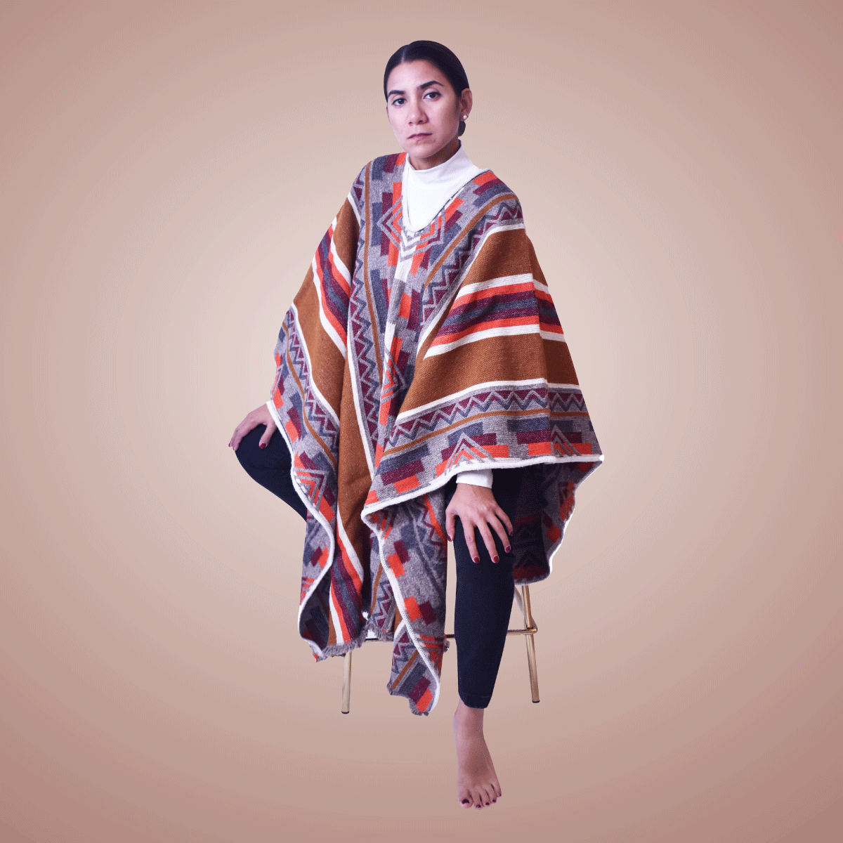 Wool Ponchos - Nina Fire