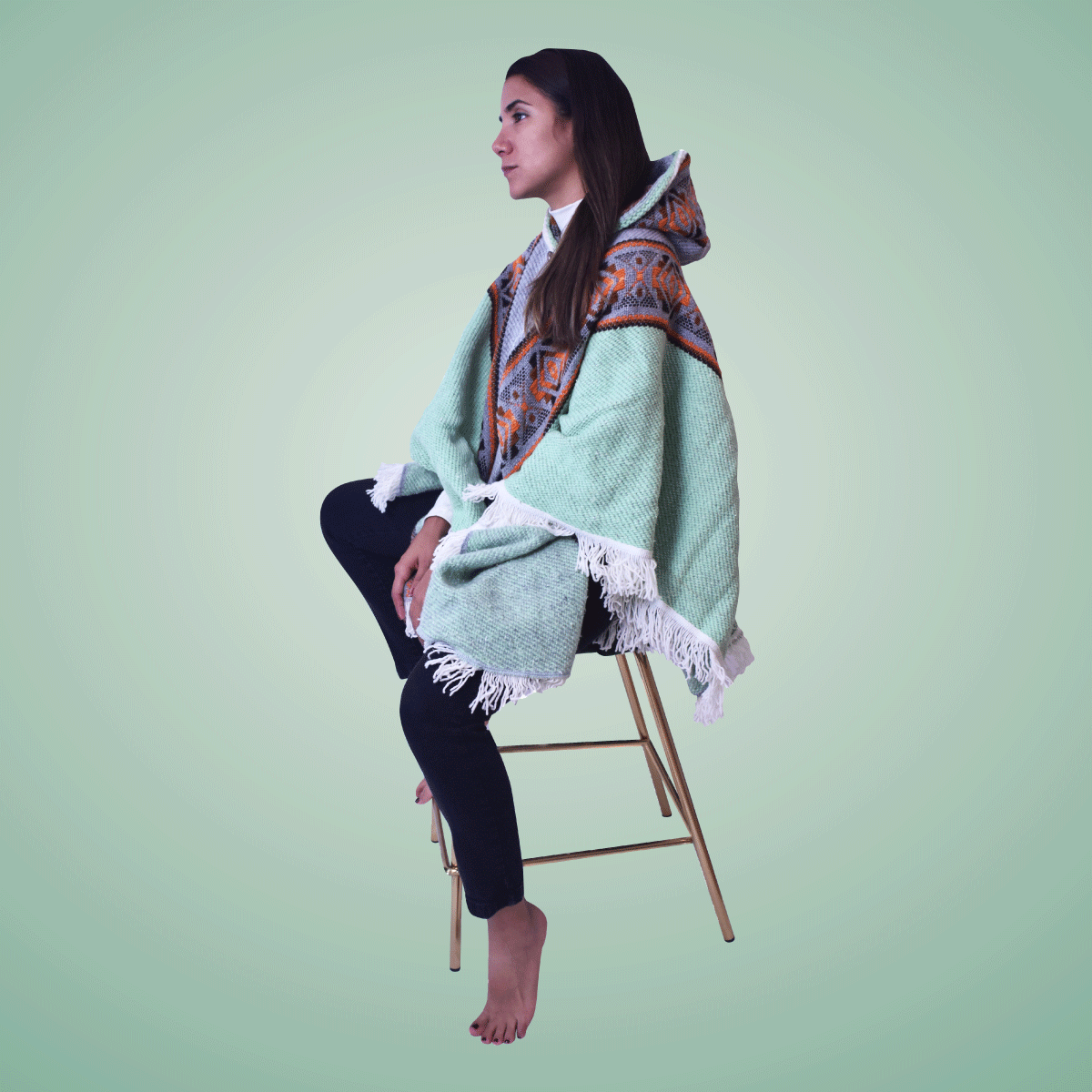 Wool Ponchos - Sacha Jungle